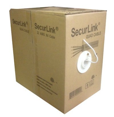 SecurLink Telephone/Alarm Quad Cable 22AWG X 4 Cables, 1000ft/box