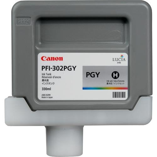 Canon Ink Tank Pfi-302pgy - Pigment Photo Gray Ink Tank 330ml