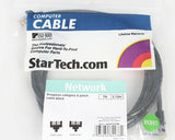 StarTech.com Cat6 Ethernet Cable - 7 ft - Black - Patch Cable - Snagless Cat5 Cable - Short Network Cable - Ethernet Cord - Cat 6 Cable - 7ft