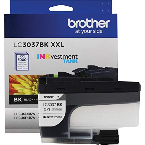 Brother LC3037BKS Genuine Super High-Yield Black Inkvestment Tank Ink Cartridge