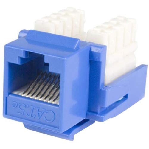 Startech.com Cat5e Rj45 Keystone Jack Blue - 110 Type - 1 Pack - 1 X Rj-45 Female - Blue