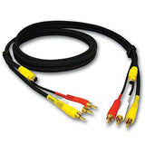 Video/Audio Cable - S-Video/Composite Video/Audio - 4 Pin Mini-Din;RCA - M