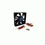 Vantec Stealth SF9225L 92x92x25mm Double Ball Bearing Silent Case Fan (Black)