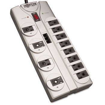 Protect IT! 12-Outlet Power Strip Surge Protector, 8-Foot Cord