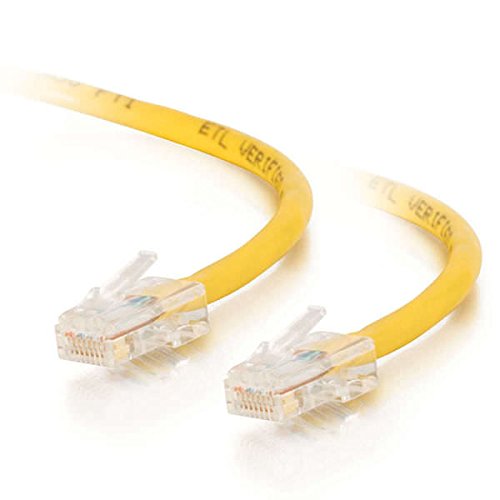 C2G 24497 Cat5e Crossover Cable - Non-Booted Unshielded Network Patch Cable, Yellow (3 Feet, 0.91 Meters)