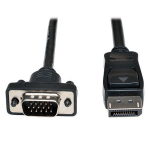 TRIPP LITE P581-006-VGA 6-Feet DisplayPort to VGA Cable Latches to HD-15 Adapter M/M