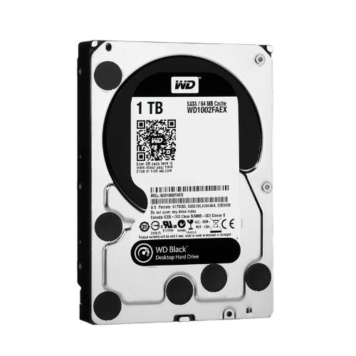 Western Digital 1 TB 3.5-Inch 7200 RPM SATA III 64 MB Cache Desktop Hard Drive WD1002FAEX (Black)