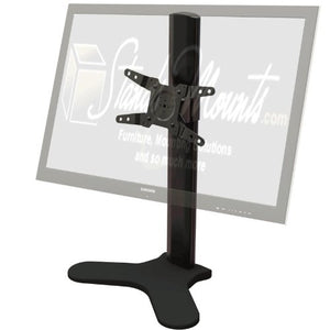 Single Desktop Tilt Floor Stand Mount for 13" - 34" Screens