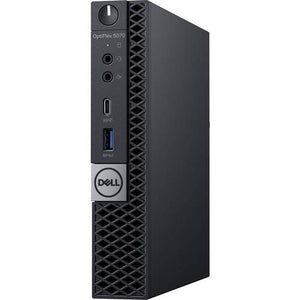 Dell OptiPlex 5070 Desktop Computer - Intel Core i7-9700T - 8GB RAM - 256GB SSD - Micro PC