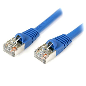 StarTech.com S45PATCH75BL Snagless Shielded RJ45 F/UTP Cat 5e Patch Cable, 75-Feet (Blue)