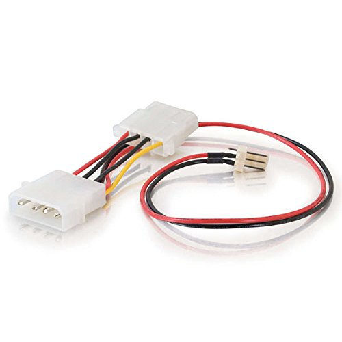 C2G 27078 3-Pin Fan to 4-Pin Pass-Through Power Adapter Cable (6 Inch)