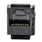 TRIPP LITE Cat6 Cat5e 110 Style Punch Down Keystone Jack, Black, 10-Pack (N238-010-BK)