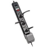 7 Outlet Black Strip, 6ft. Cord, 1080 Joules Protect It Surge Suppressor