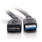 C2G 54177 Micro USB Cable - USB 3.0 A Male to USB Micro-B Male Cable, Black (6.6 Feet, 2 Meters)