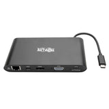 Tripp Lite USB 3.1 Gen 1 USB-C Docking Station with USB-A, HDMI, VGA, mDP, Gigabit Ethernet, Mem Card, 3.5mm and USB-C PD Charging, Black Housing USB C, USB Type C, USB Type-C