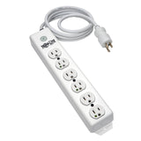 Tripp Lite Power Strip Hospital Medical 120V 5-15R-HG 6 Outlet 15' Cord Metal - Power distribution strip - 15 A - AC 120 V - input: NEMA 5-15 - output connectors: 6 ( NEMA 5-15 ) - 15 ft - w