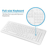 Macally Full Size USB Wired Computer Keyboard for Mac and Windows PC with 15 Apple Shortcut Keys and Numeric Keypad (MKEYX)