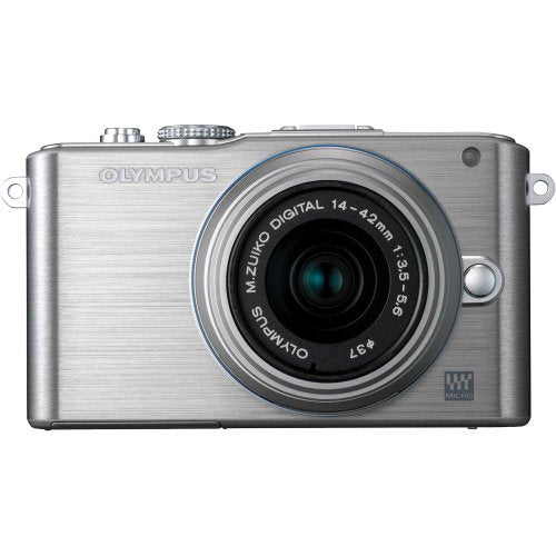 Olympus V205031SU000 Pen E-PL3 12.3 MP Micro 4/3 Digital Camera with 3-Inch articulating LCD and 14-42 mm II Lens (Silver)