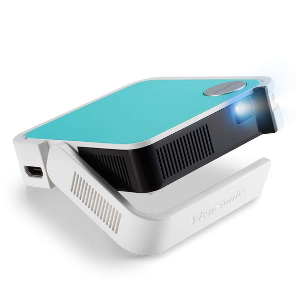 ViewSonic M1 Mini Portable LED Projector with JBL Speaker HDMI USB Type-A Automatic Vertical Keystone Built-in Battery and 1080p Support