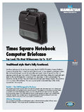 Manhattan 421430 Times Square Notebook Computer Briefcase