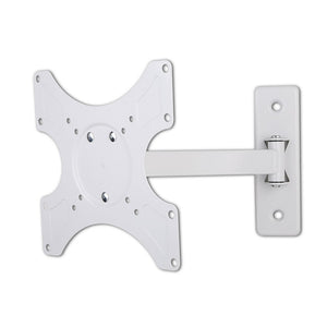 Techly ICA-LCD 2901WH Tilt/Swivel TV 1-Arm Tilt/Swivel TV Wall Mount- 19-37", White