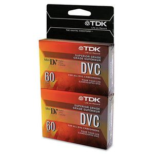 2pk 60minute Mini Dvc Tape