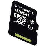 Kingston Technology Class 10 128GB Micro SDXC Memory Card with Adapter