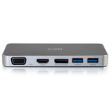 C2G 28844 USB-C Docking Station with HDMI, DisplayPort, and VGA