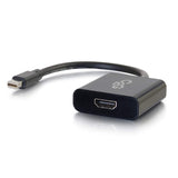 C2G 54307 4K Mini Displayport to 4K UHD HDMI Active Adapter Converter, Black (8 Inches)