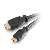 C2G 40164 Velocity High Speed HDMI to Mini HDMI Cable with Ethernet for 4K Devices, Black (9.8 Feet, 3 Meters)