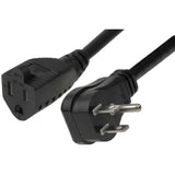 Power Splitter - Power Nema 5-15 - Male - Power Nema 5-15 - Female - Black