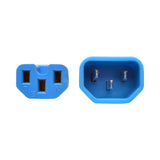 Tripp Lite P018-006-ABL 6' Heavy Duty Power Extension Cord, C14-C15, 15A, 14 AWG, Blue