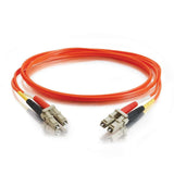 C2G 33032 OM2 Fiber Optic Cable - LC-LC 50/125 Duplex Multimode PVC Fiber Cable, Orange (19.7 Feet, 6 Meters)