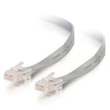 C2G 02978 RJ45 8P8C Crossed/Rollover Modular Cable, Silver (7 Feet, 2.13 Meters)