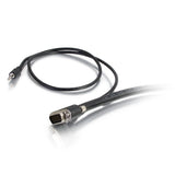 C2G 50223 Select VGA + 3.5mm Stereo Audio and Video Cable M/M, In-Wall CMG-Rated, Black (1 Feet, 0.30 Meters)