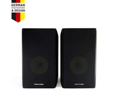 Thonet and Vander KUGEL - 2.0 Wooden Bookshelf Speakers (Black, Pair) - German Engineering and Design