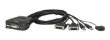 2-Port USB DVI KVM Switch