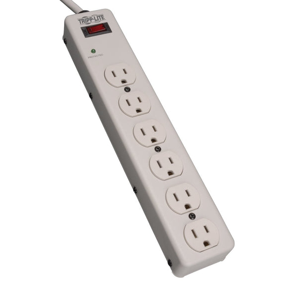 Tripp Lite Surge Protector Strip 120v 6 Outlet Metal 6ft Cord 1340 Joule