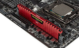 Corsair CMK8GX4M1A2400C16R Vengeance LPX 8GB DDR4 Dram 2400MHz (PC4-19200) C16 Memory Kit, Red