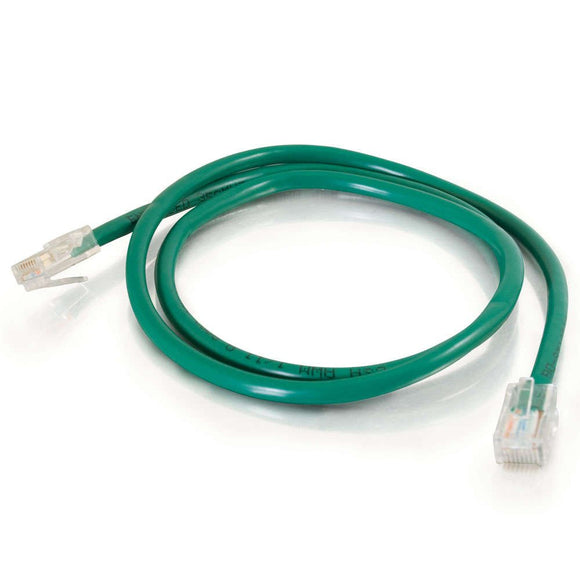 C2G 25515 Cat5e Cable - Non-Booted Unshielded Ethernet Network Patch Cable, Green (2 Feet, 0.60 Meters)