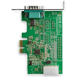 StarTech.com 1 Port RS232 Serial Adapter Card with 16950 UART - PCI Express Serial Port Card - 921.4Kbps - Windows & Linux Compatible (PEX1S953LP)