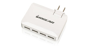 IOGEAR GearPower QuadSmart USB 4.2A Wall Charger, GPAW4U4