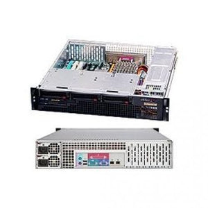 Supermicro Case Rackmount 2U Short Depth Chassis Redundant PSU 700W Low Profile Rear I/O Front4SATA/SAS Retail CSE-825MTQ-R700LPB-DIST