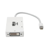 Tripp Lite Mini DisplayPort to VGA/DVI/HDMI Adapter Converter mDP Thunderbolt 1 & 2, 6in 1080p White