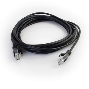 C2G 01055 Cat5e Cable - Snagless Unshielded Slim Ethernet Network Patch Cable, Black (1.5 Feet, 0.45 Meters)