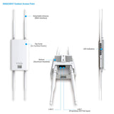 EnGenius 802.11ac Wave 2 2x2 Dual Band, high-powered, Outdoor wireless AP with external detachable antenna, 27dBm, 24V PoE, quad-core CPU, MU-MIMO, Beamforming, IP55 (ENS620EXT)