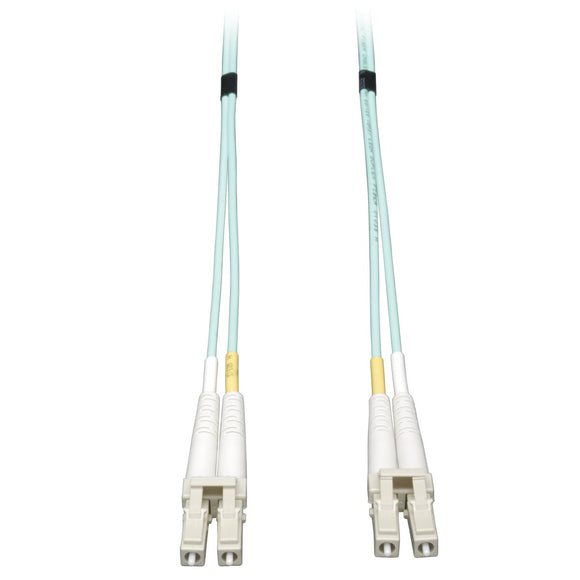 Tripp Lite N820-05M 16 Feet 10Gb Multimode Duplex 50/125 LSZH Aqua Fiber Patch Cable LC/LC - 5M