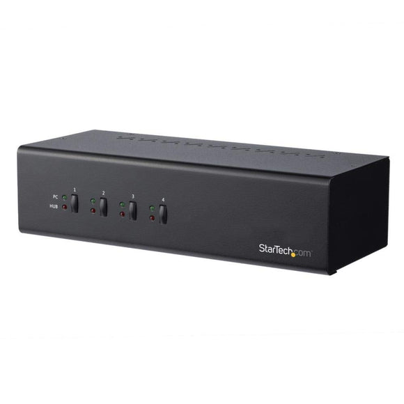 StarTech.com 4-Port Dual Monitor Dual-Link DVI KVM Switch - 4K 60Hz - TAA Compliant KVM Switch (SV431DL2DU3A)