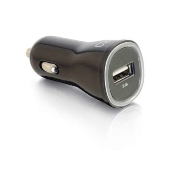 C2G 21068 1-Port USB Car Charger, 2.4A Output