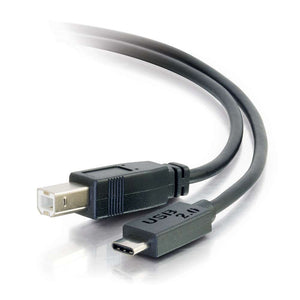 C2G / Cables To Go 28859 USB 2.0 USB-C to USB-B Cable Male/Male (6 Feet)